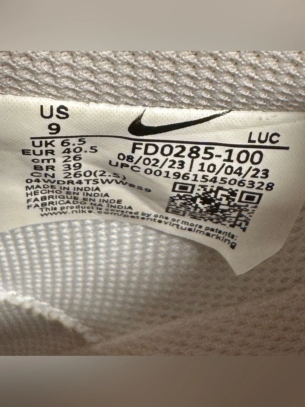 Nike Women's Court Vision Casual Shoes FD0285-100 White/Light Size 9